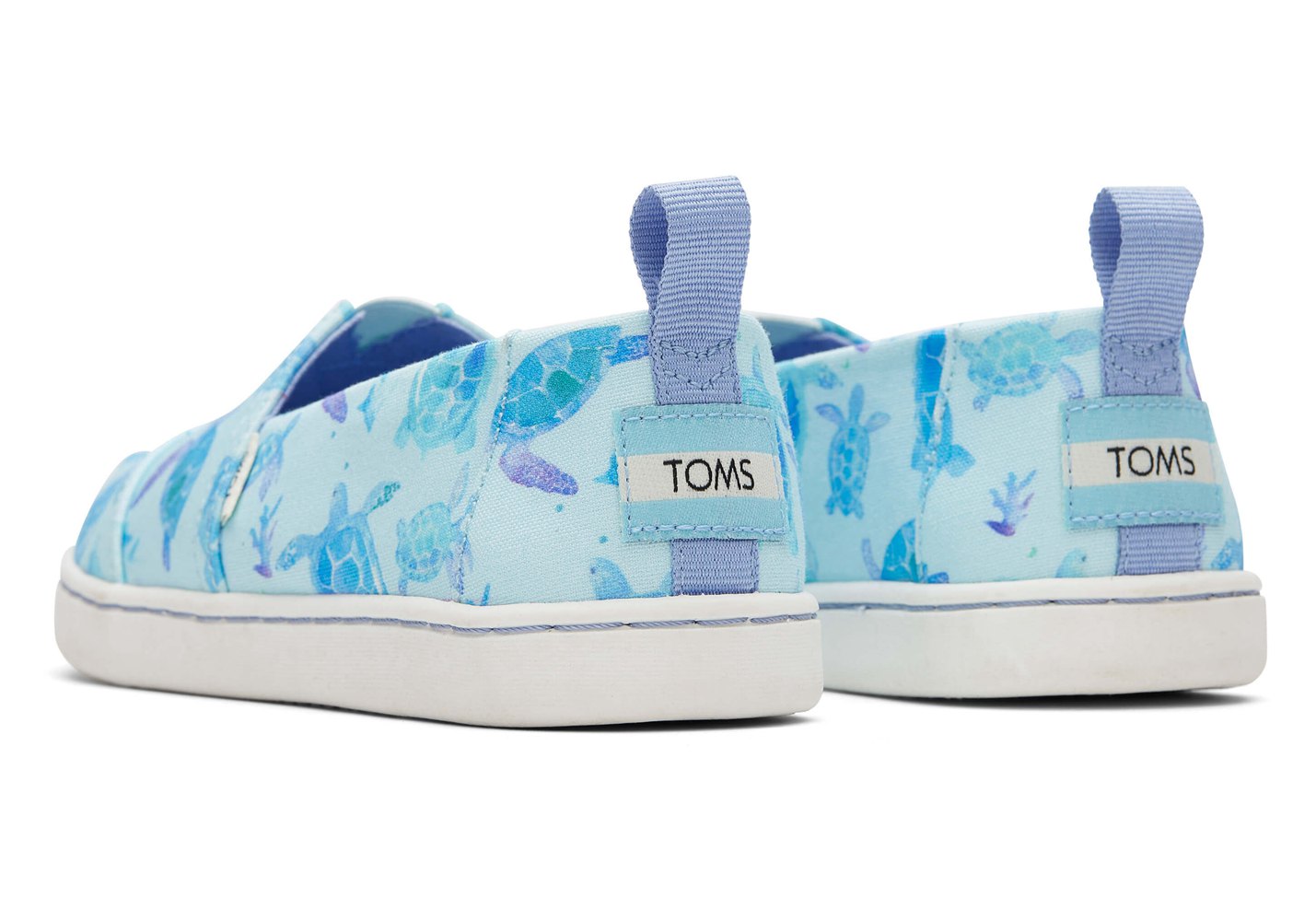 Toms Alpargata Youth Sea Turtles Espadrille Blue/White - Kids - 93046-IZAB